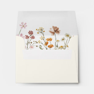 Wildflower Boho Graduation Floral Envelope