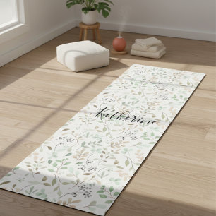 Wildflower Boho Personalized Yoga Mat