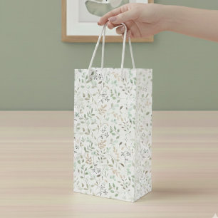 Wildflower Boho Wine Gift Bag