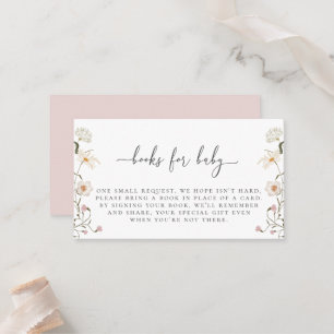 Wildflower Book Request Enclosure Card