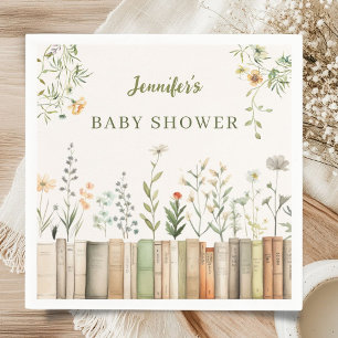 Wildflower Books Baby Shower Gender Neutral Napkin