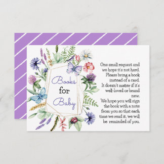 Wildflower Books for Baby Card