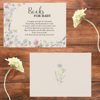 Wildflower Books for Baby Enclosure Card