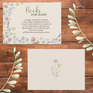 Wildflower Books for Baby Enclosure Card