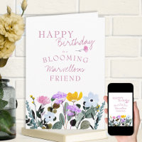 Wildflower Border Blooming Marvellous Birthday