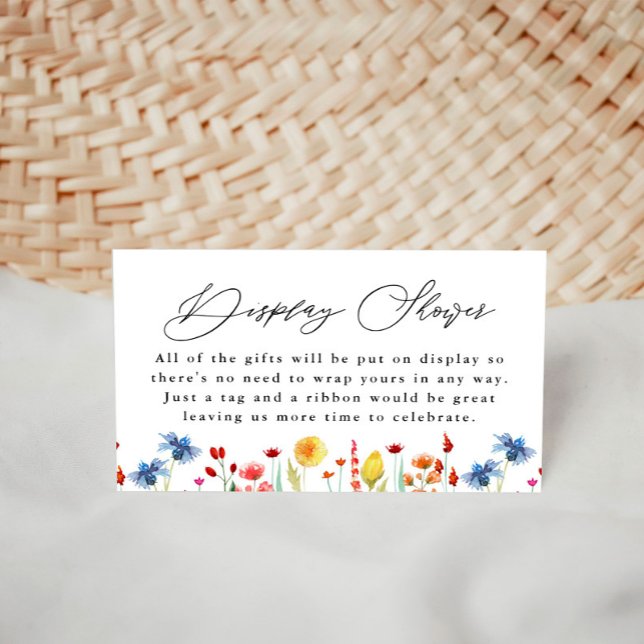 Wildflower Border Gift Display Shower Enclosure Card (Creator Uploaded)