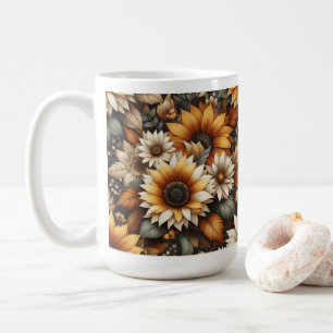 Wildflower Botanical Design 🌷 coffee mug 15oz