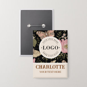 Wildflower Botanical Floral Business logo Name tag
