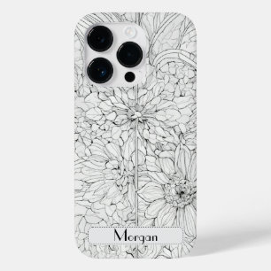 Wildflower Botanical Floral Personalized Case-Mate iPhone 14 Pro Case