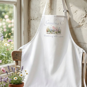 Wildflower Botanical Grandma Birthday Blooming Apron
