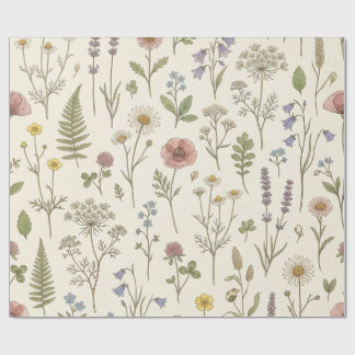 Wildflower Botanical Wrapping Paper