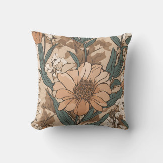 Wildflower Bouquet Cottagecore D1 Cushion