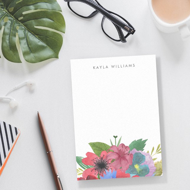 Wildflower Bouquet Personalised Post-it Notes (Creator Uploaded)