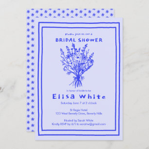 Wildflower Bouquet Rustic Whimsical Bridal Shower  Invitation