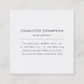 Wildflower Bouquet Square Square Business Card (Back)