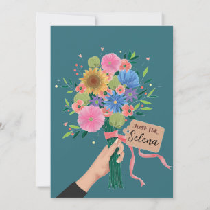 Wildflower Bouquet Thank You Card