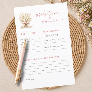 Wildflower Bow Shower Game Predictions & Advice
