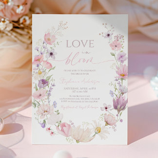 Wildflower Bridal Shower: Boho Summer Garden Invitation