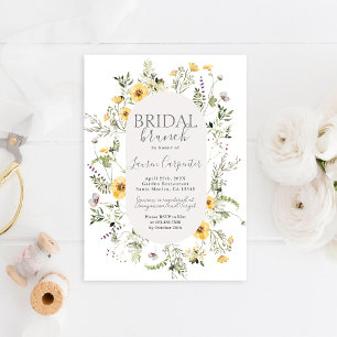 Wildflower Bridal Shower Brunch Invitation