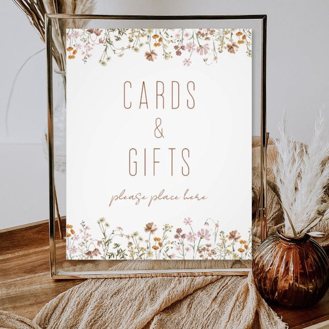 Wildflower Bridal Shower Cards and Gifts Photo Print (Creator Uploaded)