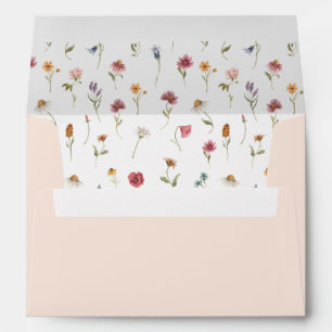 Wildflower Bridal Shower Custom Envelopes