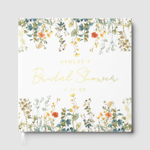 Wildflower Bridal Shower Guest Book