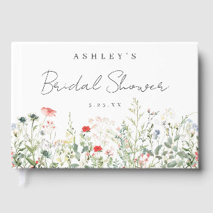 Wildflower Bridal Shower Guest Book