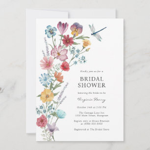Wildflower Bridal Shower Invitation