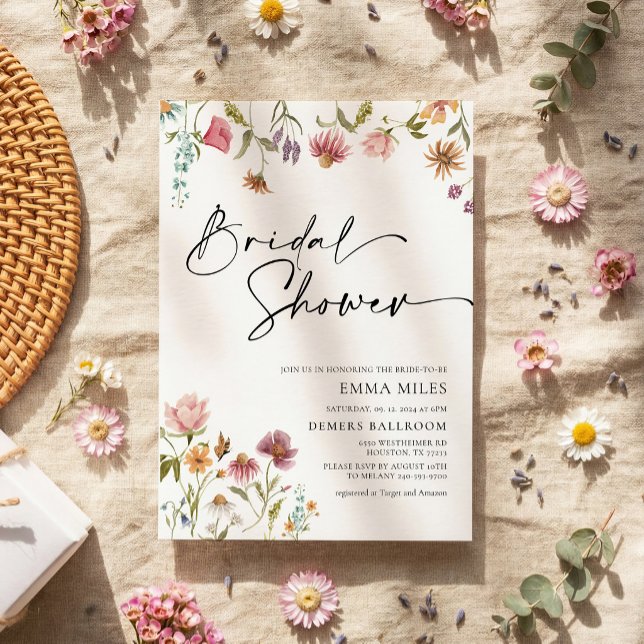 Wildflower Bridal Shower Invitation (Creator Uploaded)