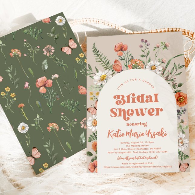 Wildflower Bridal Shower Invitation (Creator Uploaded)