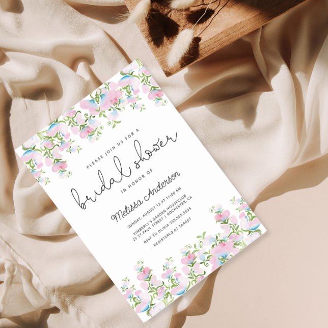 Wildflower Bridal Shower Invitation (Creator Uploaded)