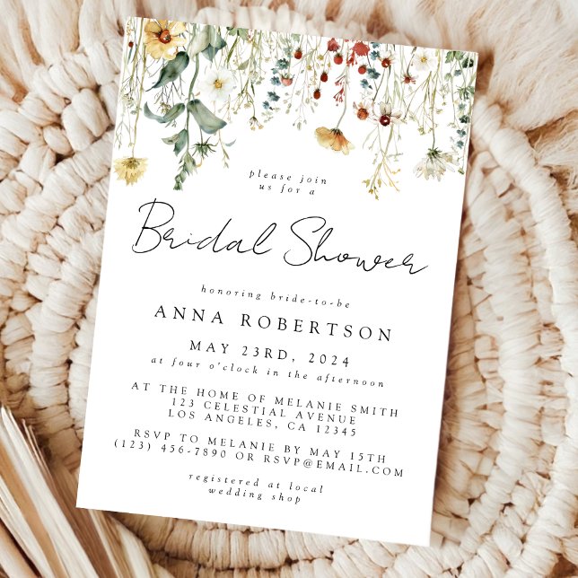 Wildflower Bridal Shower Invitation (Creator Uploaded)
