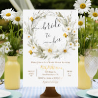 Wildflower Bride to Bee Bridal Shower Invitation