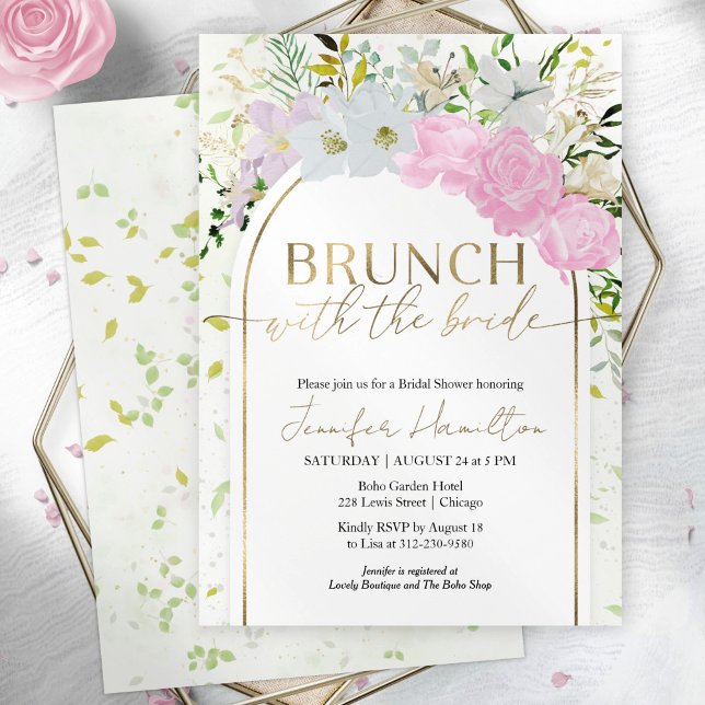 Wildflower Brunch with the Bride Bridal Shower Invitation (Creator Uploaded)