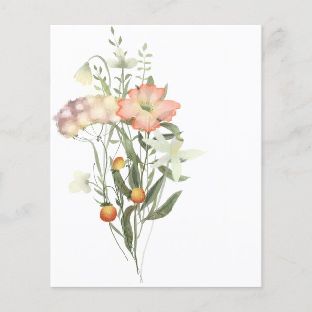 Wildflower bunch scrapbook background (Front)