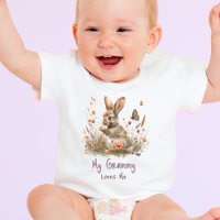 Wildflower Bunny with Personalise Grandmother Name