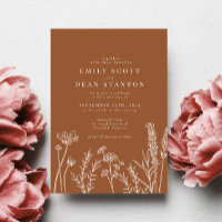 Wildflower Burnt Orange Wedding