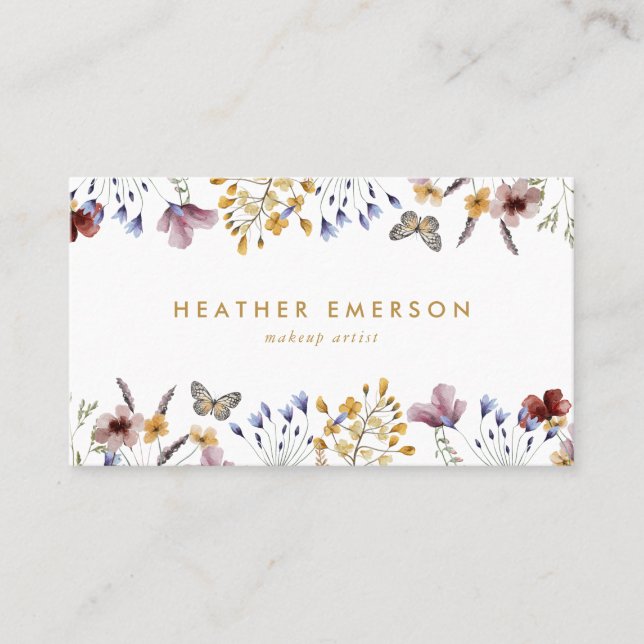 Wildflower Business Card (Front)