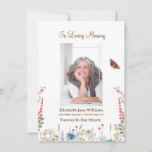 Wildflower & Butter Funeral Memorial Prayer