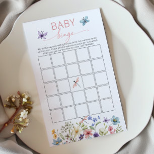 Wildflower Butterfly Garden Baby Bingo Game
