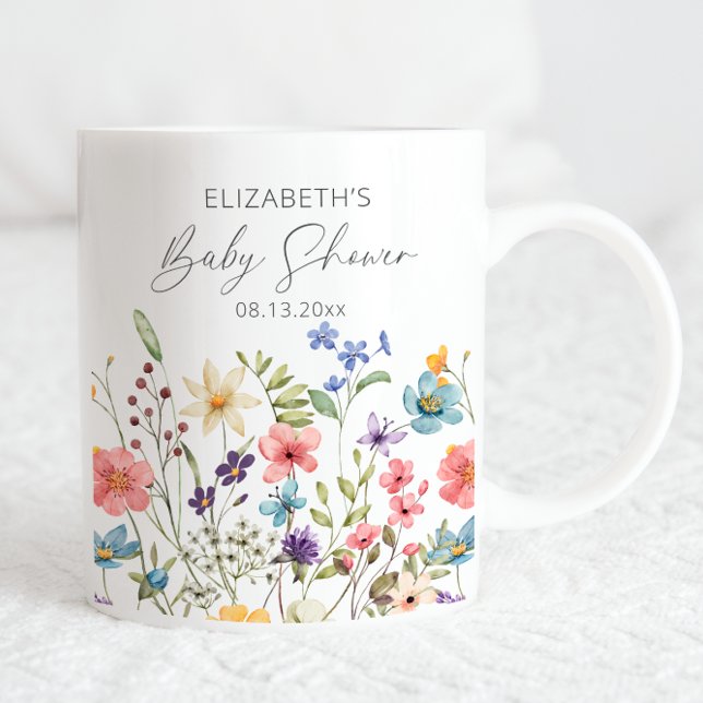 Wildflower Butterfly Garden Baby Shower Coffee Mug (Creator Uploaded)