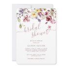 Wildflower Calligraphy Mauve Bridal Shower 