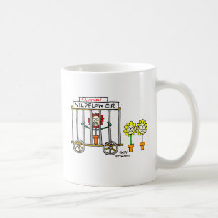 Wildflower Cartoon Funny Gardener Novelty Mug