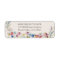Wildflower Charm Rustic Floral Wedding Address