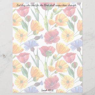 Wildflower Christian Stationery