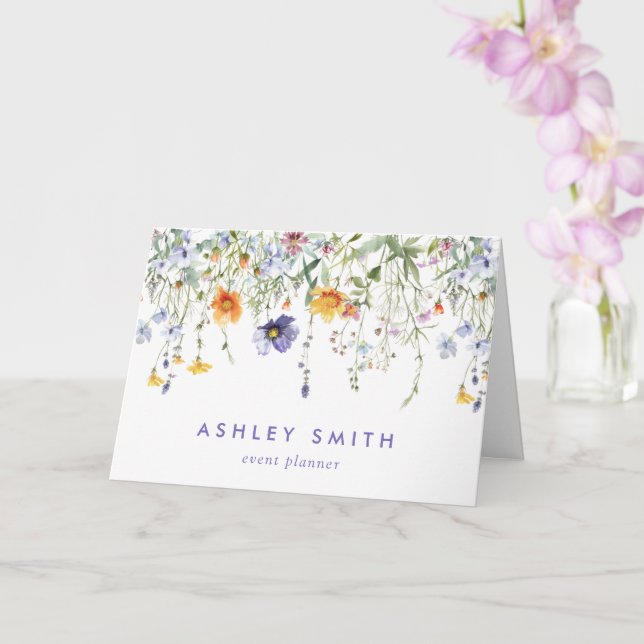 Wildflower Client Thank You Card (Orchid)