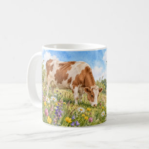 Wildflower Cow Country Coffee Mug