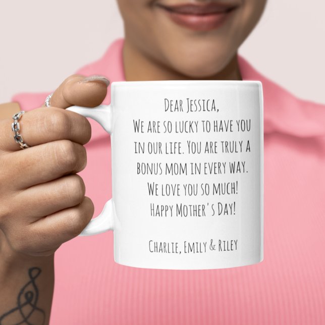 Wildflower Custom Message Bonus Mum Stepmom Mug (Creator Uploaded)