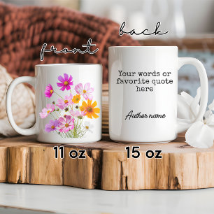 Wildflower Custom Mug for Women, Mum & Bridesmaids