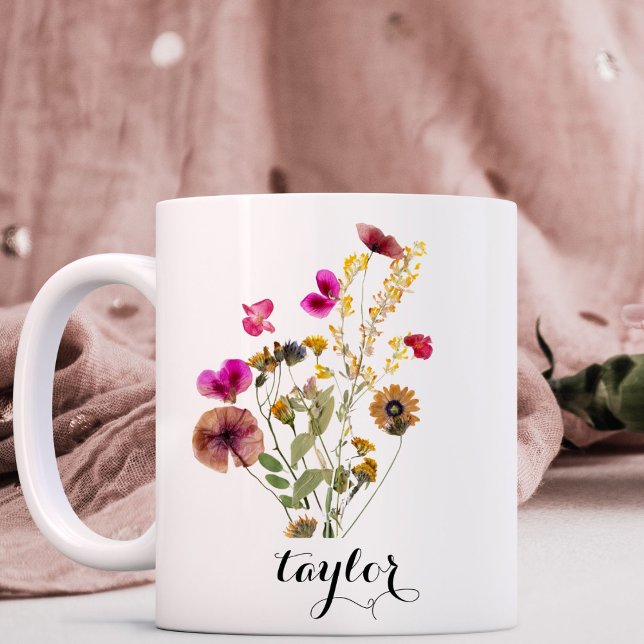 Wildflower Custom Name  Coffee Mug (Creator Uploaded)